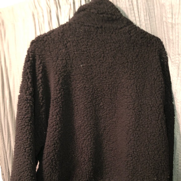 Urban Outfitters black fuzzy jacket - Picture 2 of 4
